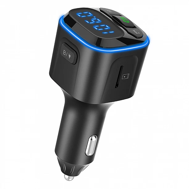FM Transmitter 1×USB-A 2×USB-C 12V 24V