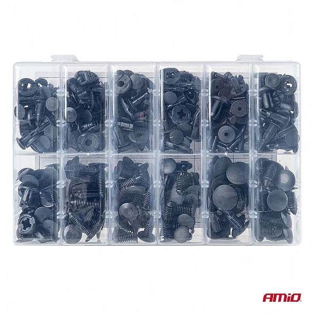 Set met 240stuks Automotive clips en bevestigingspinnen