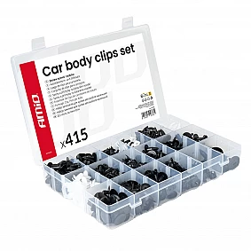 Set met 415stuks Automotive clips en bevestigingspinnen