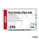 Set met 290stuks Automotive clips en bevestigingspinnen