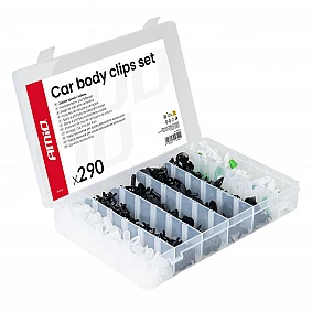 Set met 290stuks Automotive clips en bevestigingspinnen