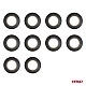 Set van 10 zwarte PVC-isolatietapes, 19 mm x 10 m x 0,13 mm