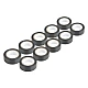 Set van 10 zwarte PVC-isolatietapes, 19 mm x 10 m x 0,13 mm