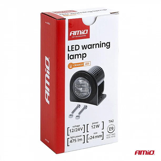 Waarschuwingslamp LED R65, 12 & 24V 12W