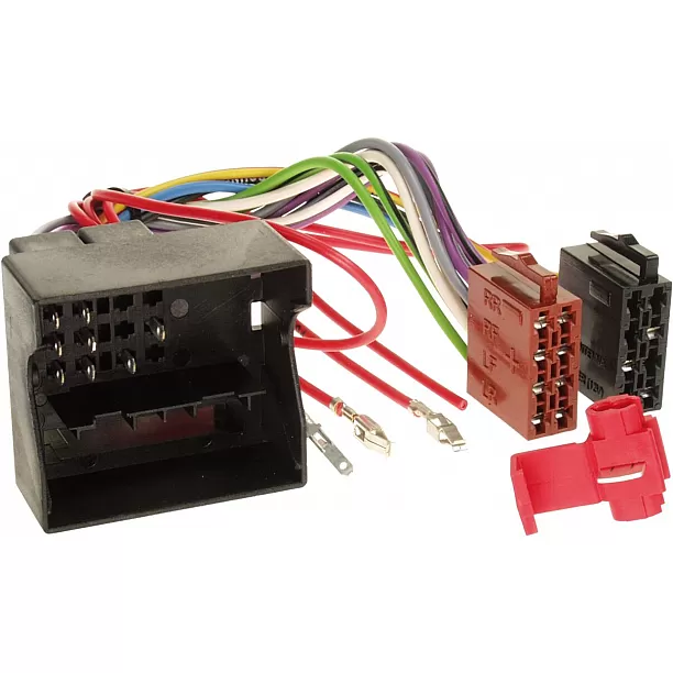 Radio Aansluitkabel Div. modellen Audi -Seat-Skoda-Maserati-Volkswagen Quadlock Stekker> ISO Radio Aansluitkabel Div. modellen Audi -Seat-Skoda-Maserati-Volkswagen Quadlock Stekker> ISO