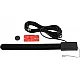 Zelfklevende Glas-antenne DVB-T F connector 5Volt fantoom zwart Zelfklevende Glas-antenne DVB-T F connector 5Volt fantoom zwart