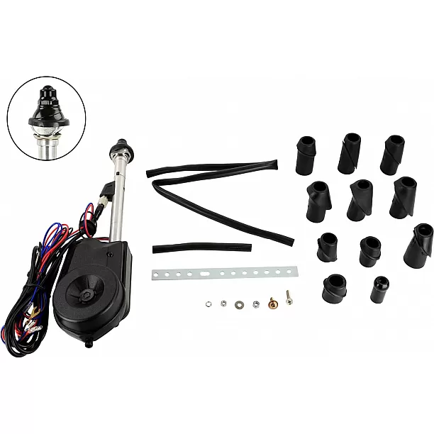 ACV Electrische telescoop antenne AM/FM voor spatscherm - Zwart ACV Electrische telescoop antenne AM/FM voor spatscherm - Zwart