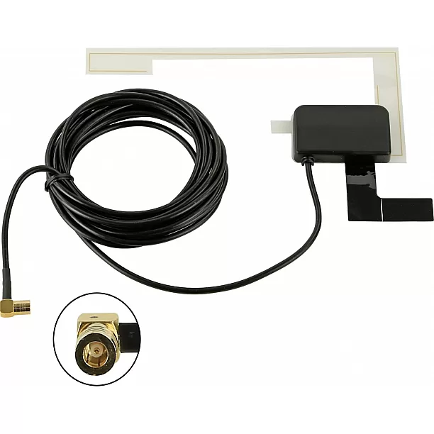 Universele DAB Glas plakantenne LHD SMB 5-16V Universele DAB Glas plakantenne LHD SMB 5-16V