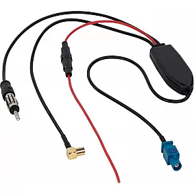 Antenne Splitter AM / FM / DAB+ Fakra(m)>DIN(m)/SMB(f)
