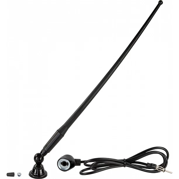 Universele opbouw antenne zwart AM / FM (DAB+ ready), rubber spriet Universele opbouw antenne zwart AM / FM (DAB+ ready), rubber spriet