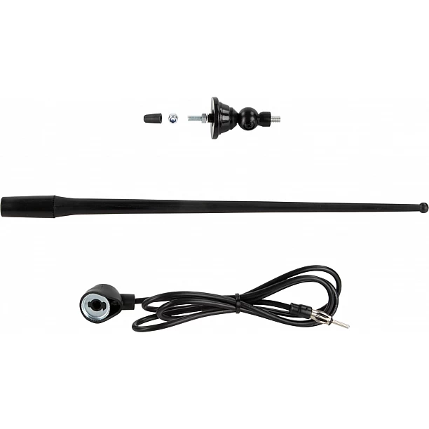 Universele opbouw antenne zwart AM / FM (DAB+ ready), rubber spriet Universele opbouw antenne zwart AM / FM (DAB+ ready), rubber spriet