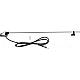 Raamstijl antenne AM/FM chroom 100cm 3 delig uitschuifbaar Raamstijl antenne AM/FM chroom 100cm 3 delig uitschuifbaar
