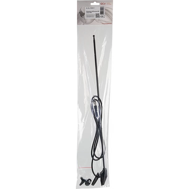 Raamstijl antenne AM/FM zwart 100cm 3 delig uitschuifbaar Raamstijl antenne AM/FM zwart 100cm 3 delig uitschuifbaar