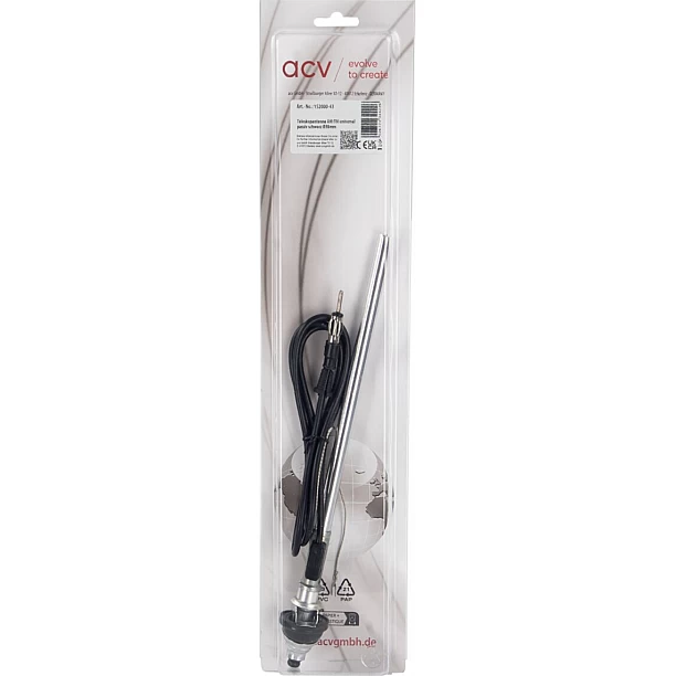 Universele inzinkantenne AM/FM zwart grote kop (38mm) Universele inzinkantenne AM/FM zwart grote kop (38mm)