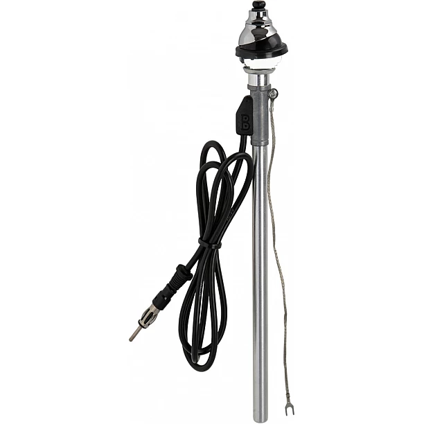 Universele inzinkantenne AM/FM chroom grote kop (38mm) Universele inzinkantenne AM/FM chroom grote kop (38mm)