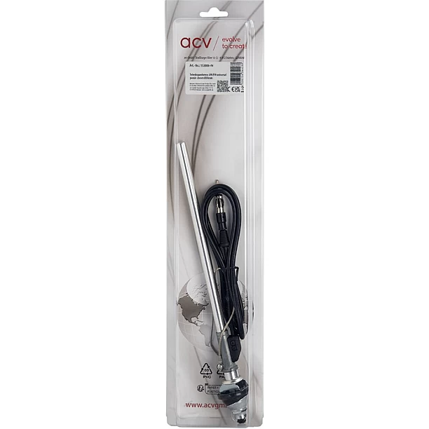 Universele inzinkantenne AM/FM chroom grote kop (38mm) Universele inzinkantenne AM/FM chroom grote kop (38mm)