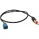 Antenne Adapter kabel DIN(m) -> Fakra(f) 50cm ROKA versie Antenne Adapter kabel DIN(m) -> Fakra(f) 50cm ROKA versie
