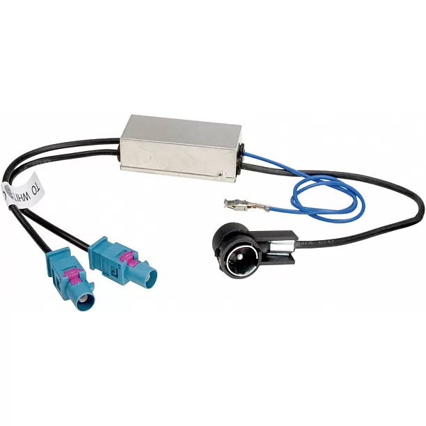 Antenne Adapter-Diversity ISO/ 2xFAKRA Phantom power Audi- Maserati -Scania -Seat -Volkswagen -Skoda Antenne Adapter-Diversity ISO/ 2xFAKRA Phantom power Audi- Maserati -Scania -Seat -Volkswagen -Skoda