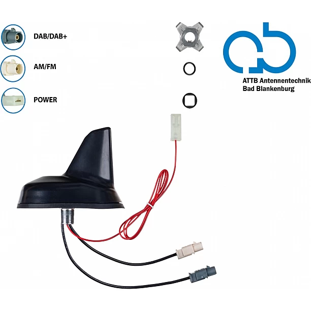 Bad Blankenburg Shark Dak antenne AM/FM DAB+ Bad Blankenburg Shark Dak antenne AM/FM DAB+