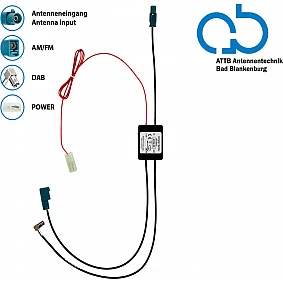 Bad Blankenburg Antennesplitter AM/FM DAB+ Fakra>Fakra(f)/SMB(f) versterkt