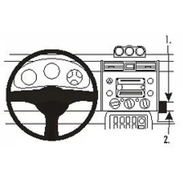 Houder - Brodit ProClip - Toyota FJ Cruiser 2007-2015 Angled mount Houder - Brodit ProClip - Toyota FJ Cruiser 2007-2015 Angled mount