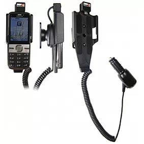 Brodit houder - Nokia C5 Actieve houder met 12/24V lader Let Op: Uitlopend Artikel, Kan niet retour!