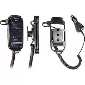 Brodit houder - Nokia C7 Actieve houder met 12/24V lader. Let op: Uitlopend artikel, Kan niet retour!