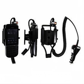 Brodit houder - Nokia Asha 300 Actieve houder met 12/24V lader. Let op: Uitlopend artikel, Kan niet retour!