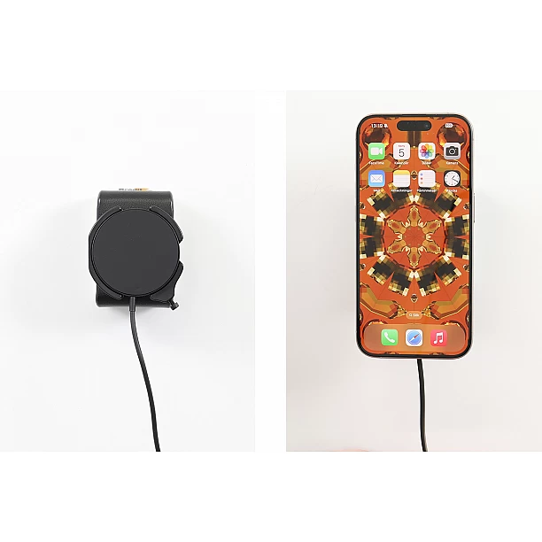 Brodit houder - Brodit houder met MagSafe Charger-zwart iPhone 12-17