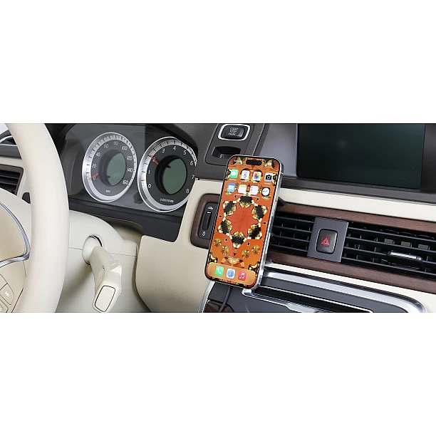 Brodit houder - Brodit houder met MagSafe Charger-zwart iPhone 12-17