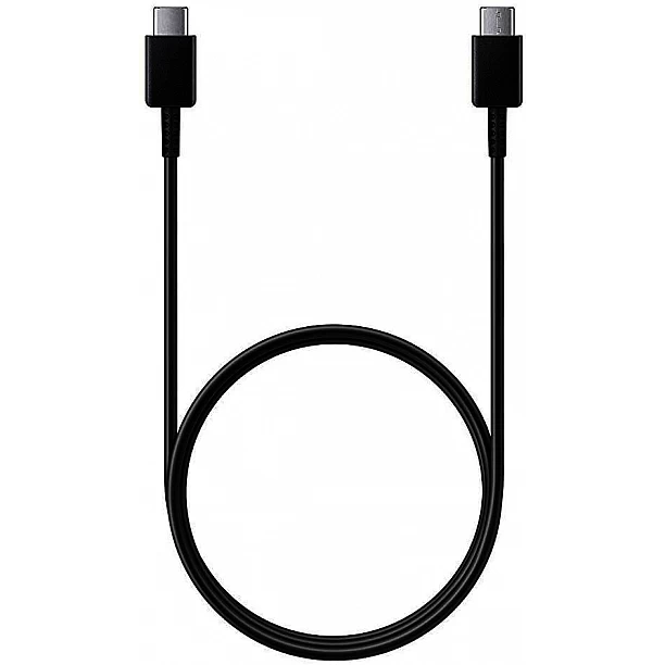 USB C naar USB C kabel met 1 meter kabel zwart