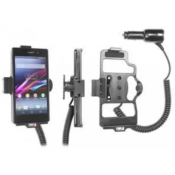 Brodit houder - Sony Xperia Z1 Actieve houder met 12/24V lader. Let op: Uitlopend artikel, Kan niet retour!