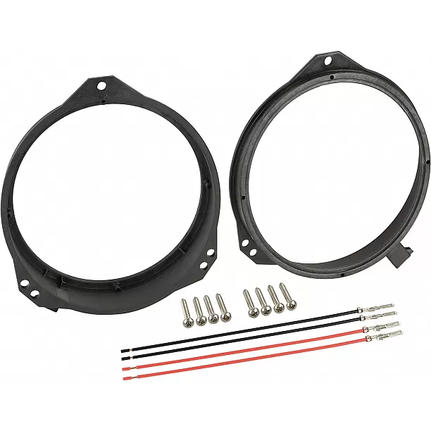 Speaker Ringen Ø 165mm Div.modellen Opel-BMW-Nissan-Renault Voorportier >ingebouwde speakerconnector