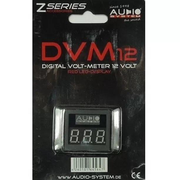 AUDIO SYSTEM Digitale Volt Meter met rode LED verlichting AUDIO SYSTEM Digitale Volt Meter met rode LED verlichting