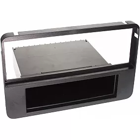 1-DIN Paneel met aflegbakje. Alfa Romeo 159 / Brera / Spider (typ 939) Kleur: Zwart