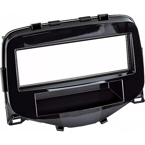 1-DIN Paneel Citroën C1 (P) - Peugeot 108 (P)- Toyota Aygo (AB!)  2014-> Kleur: Piano Zwart