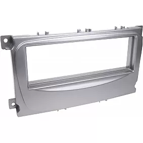 1-DIN Paneel Ford S-Max / Focus / Galaxy / Mondeo/ Tourneo  Kleur: Zilver