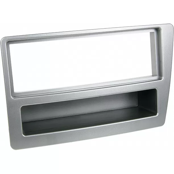 1-DIN Paneel met aflegbakje. Honda Civic VII 2004-2006 Kleur: Zilver
