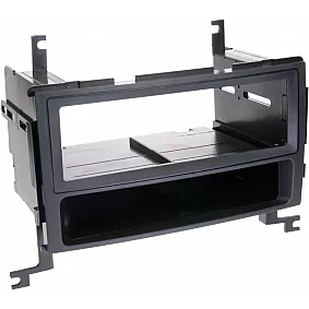 1-DIN Paneel met aflegbakje. Hyundai Santa Fé (CM) 2006-2012 Kleur: Zwart