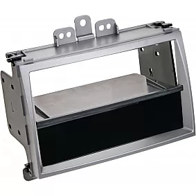 2-DIN Paneel Hyundai i20 met Pocket | 2009-2012 | Kleur: Zilver
