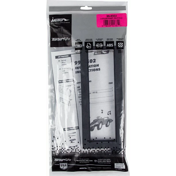 1-DIN radiopaneel Chrysler/Dodge/Plymouth zwart (METRA) 1-DIN radiopaneel Chrysler/Dodge/Plymouth zwart (METRA)