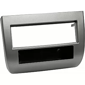 1-DIN Paneel met aflegbakje. Lancia Ypsilon (843) 2003-2011 Kleur: Antraciet