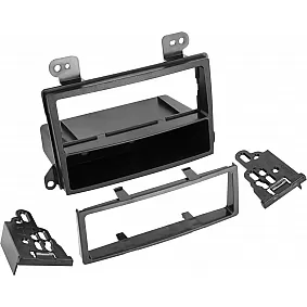 1-DIN Paneel met afleg bakje Mazda MPV 2000-2005 - Premacy 1999-2005 Kleur: Zwart (METRA)
