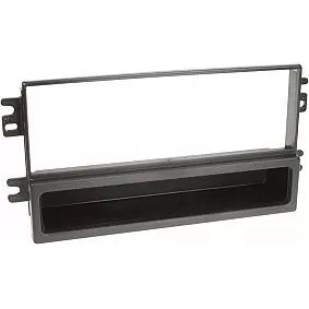 1-DIN Paneel met aflegbakje. Kia Carnival (UP/GQ) 2001-2005 Kleur: Zwart