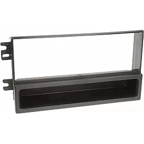 1-DIN Paneel met aflegbakje. Kia Sorento (BL/JC) 2002-2006 Kleur: Zwart