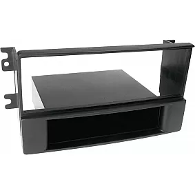 1-DIN Paneel met aflegbakje. Kia Sorento (BL/JC Facelift) 2006-2009 Kleur: Zwart