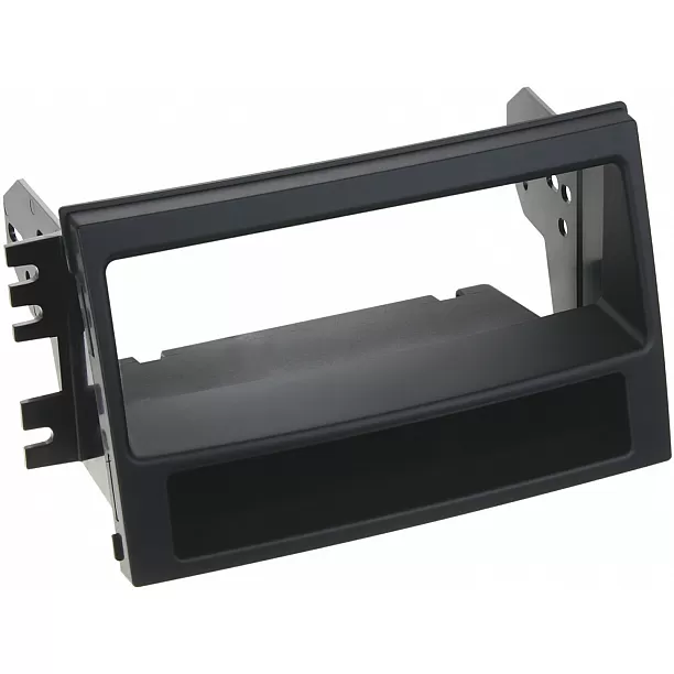 1-DIN Paneel met aflegbakje. Kia Soul (AM) 2009-2011 Kleur: Zwart (METRA)