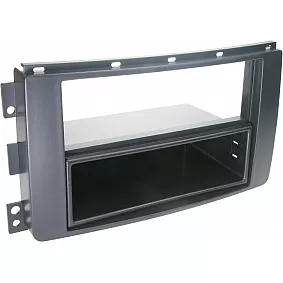 2-DIN Paneel Smart Fortwo (C451/A541) 03/2007-08/2010 Smart Forfour(W454)  Kleur: Zwart