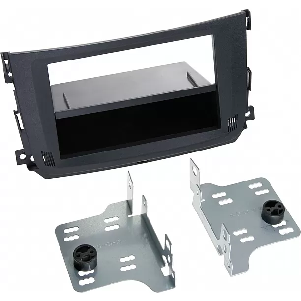 2-DIN Paneel Smart ForTwo Cabrio (A451) Coupe (C451) Kleur: Zwart 2-DIN Paneel Smart ForTwo Cabrio (A451) Coupe (C451) Kleur: Zwart