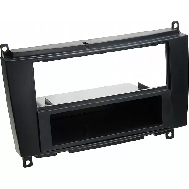 2-DIN Paneel Mercedes Benz CLK-Klasse facelift (C209) (A209) 2004-2010 Kleur: Zwart